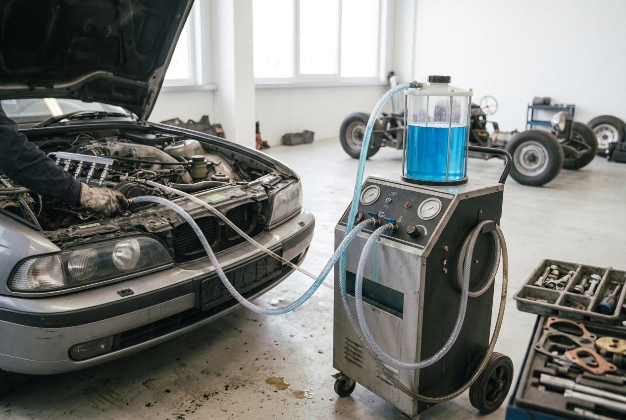 Fluid Flush Services in Houston at Bekardi Garage