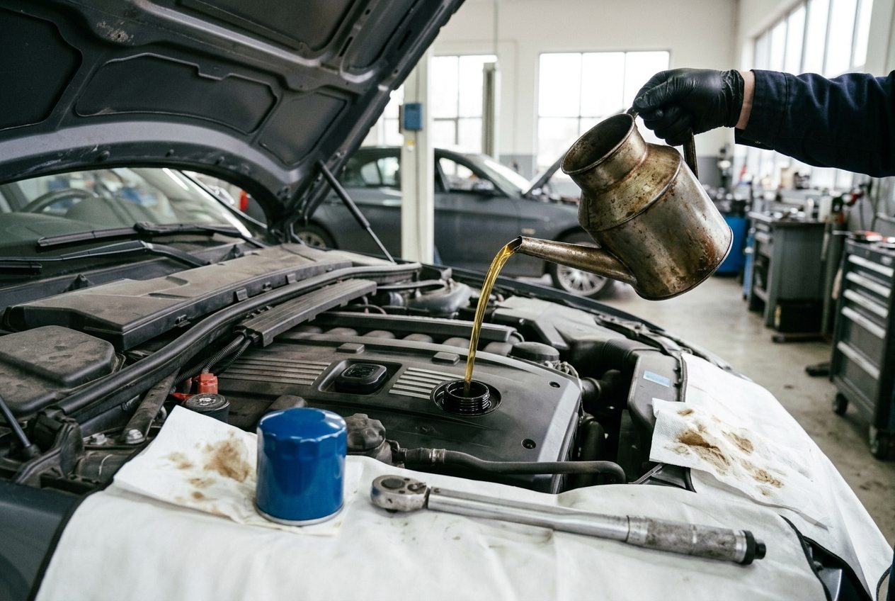 European Car Oil Change in Houston at Bekardi Garage